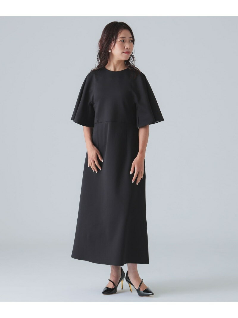 【ビームスの百名品】フレア スリーブ ワンピース EFFE BEAMS デミルクス ビームス ワンピース・ドレス その他のワンピース・ドレス ブラック【送料無料】[Rakuten Fashion]