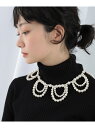 Ray BEAMS / ダブル フリル パール ネックレス Ray BEAMS ビームス ウイメン アクセサリー 腕時計 ネックレス ホワイト【送料無料】 Rakuten Fashion