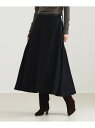 AK+1 / ウール ソリッド フレアスカート Demi-Luxe BEAMS デミルクス ビームス スカート その他のスカート ネイビー【先行予約】*【送料無...