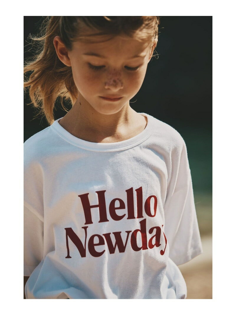 乐天商城 - SMOOTHY / HELLO Tシャツ(100~160cm) こども ビームス コドモ ビームス トップス カットソー・Tシャツ ホワイト【送料無料】[Rakuten Fashion]