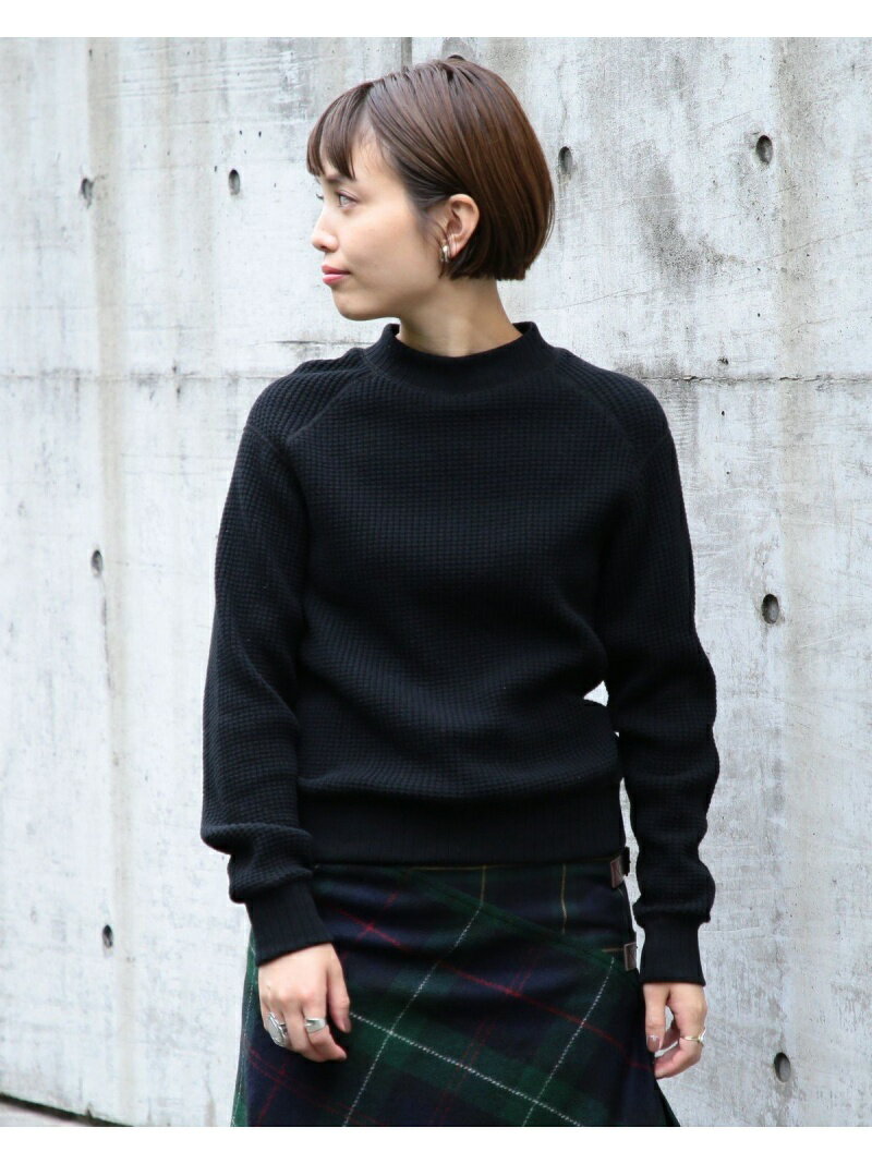 [Rakuten BRAND AVENUE]Jack WaffleMd/Nk BEAMS BOY ビームス ウイメン ニット【送料無料】