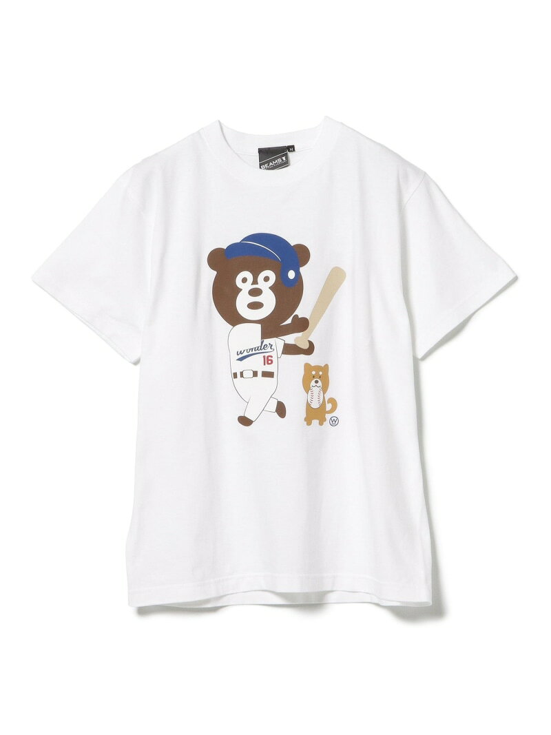 【SALE／30%OFF】【SPECIAL PRICE】BEAMS T / ベースボール ベア Tシャツ BEAMS T ビームスT トップス カットソー・Tシャツ ブラック ホワイト【RBA_E】[Rakuten Fashion]