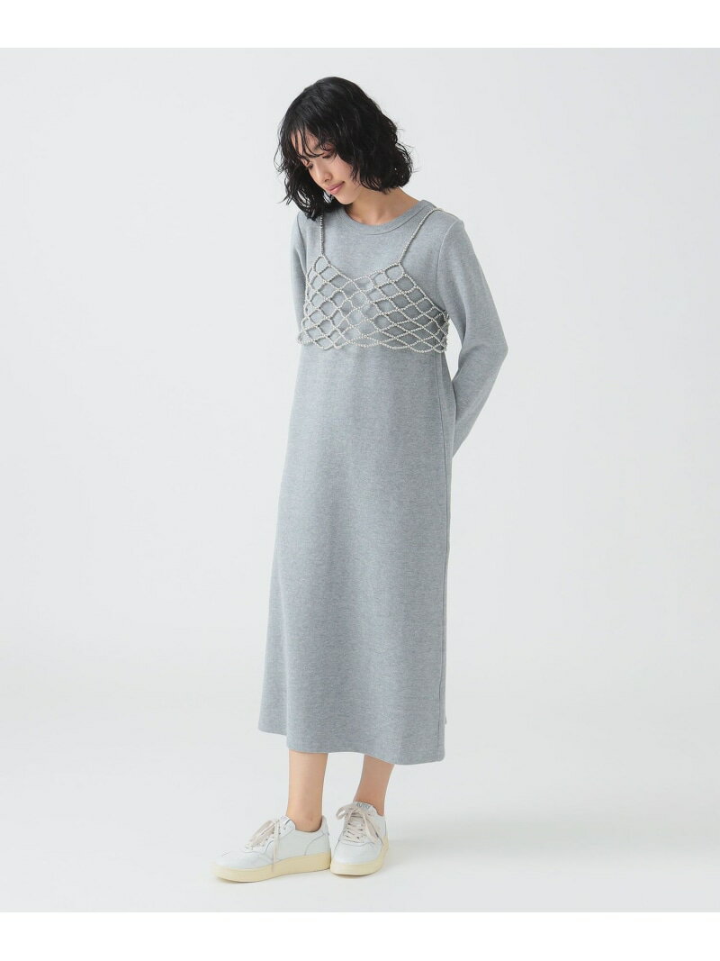 【SALE／50%OFF】ビーズ ビスチェ * ワンピース セット 25SS 着回し レイヤード B:MING by BEAMS ビーミング ライフストア バイ ビームス ワンピース・ドレス ワンピース ブラック【RBA_E】【送料無料】[Rakuten Fashion]