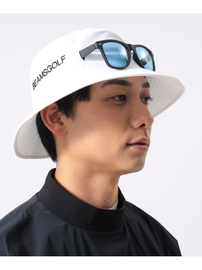 ＜MENS＞アイウェア ホルダー ハット BEAMS GOLF ビームス ゴルフ 帽子 キャップ ホワイト【送料無料】 Rakuten Fashion
