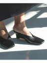 レザーミュール .M 25SS Demi-Luxe BEAMS デミルクス ビームス シューズ・靴 パンプス ブラック【送料無料】[Rakuten Fashio...