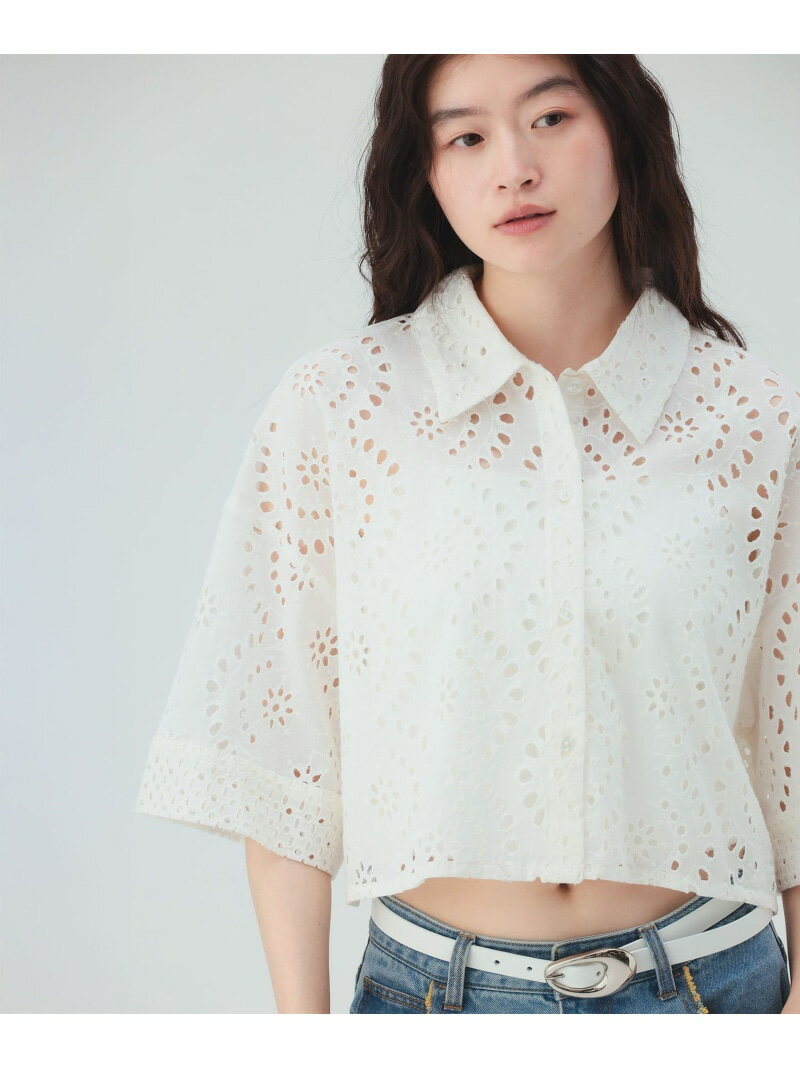 乐天商城 - INDIAレース シャツ 26SS ウォッシャブル セットアップ対応 BEAMS HEART WOMEN ビームス ハート トップス シャツ・ブラウス ブラウン ブラック ホワイト【先行予約】*【送料無料】[Rakuten Fashion]