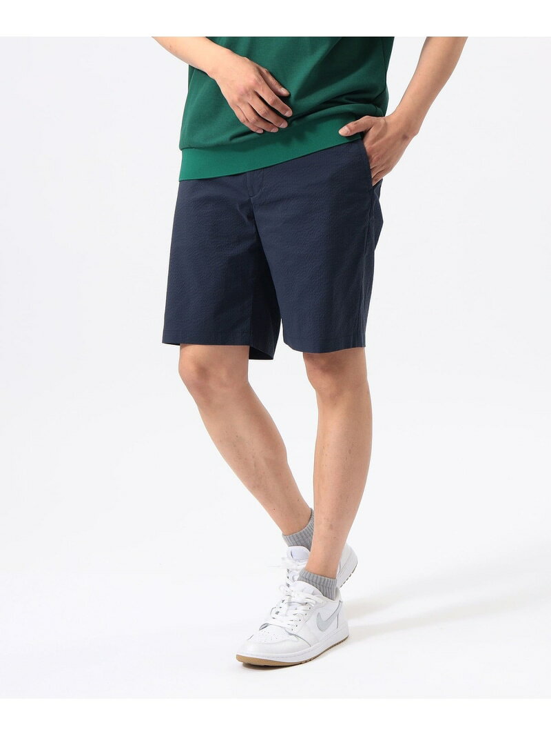 Cotton Pants - ORANGE LABEL / クールマックス(R)シアサッカーショーツ(吸水速乾) BEAMS GOLF ORANGE LABEL ビームス ゴルフ パンツ その他のパンツ グレー ネイビー【送料無料】[Rakuten Fashion]