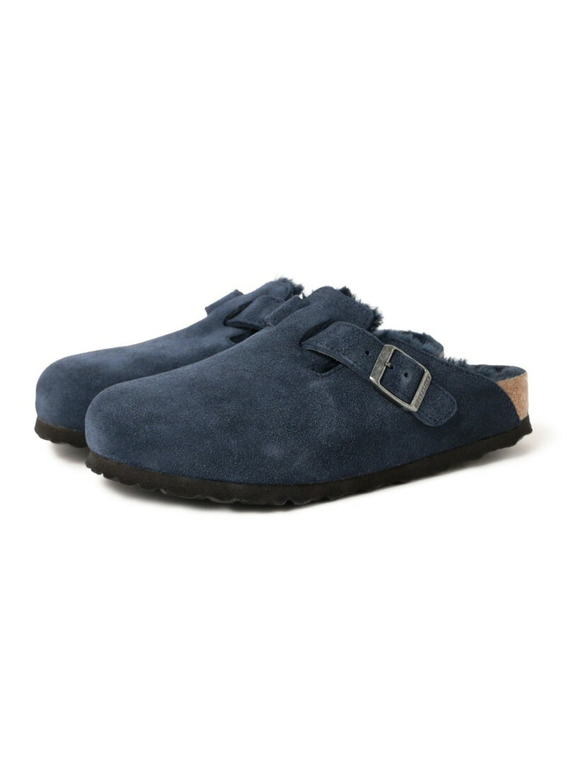BIRKENSTOCK / BOSTON SHEARLING BEAMS BOY ビームス ウイメン シューズ・靴 サンダル ネイビー【送料無料】[Rakuten Fashion]