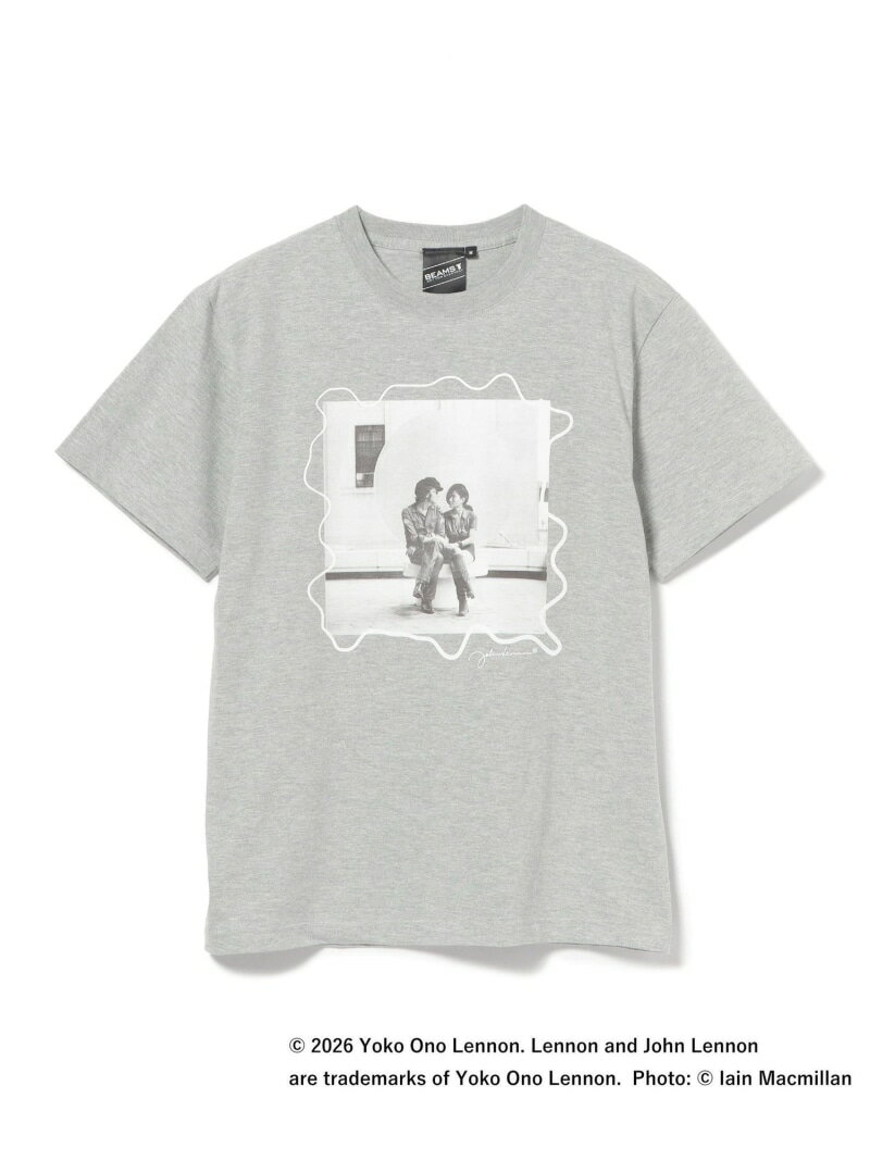 BEAMS T｜John Lennon T-Shirt(2)｜メンズ Tシャツ カットソー｜半袖｜フォトプリント アーティスト グラフィック｜レギュラーフィット｜水洗い可｜春夏 BEAMS T ビームスT トップス カットソ