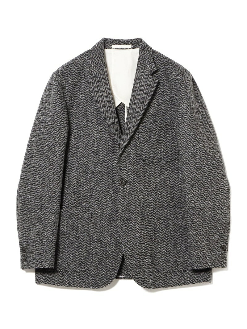 3B Jacket Harris Tweed BEAMS PLUS ビームス メン ジャケット・アウター テーラードジャケット・ブレザー グレー【送料無料】[Rakuten Fashion]