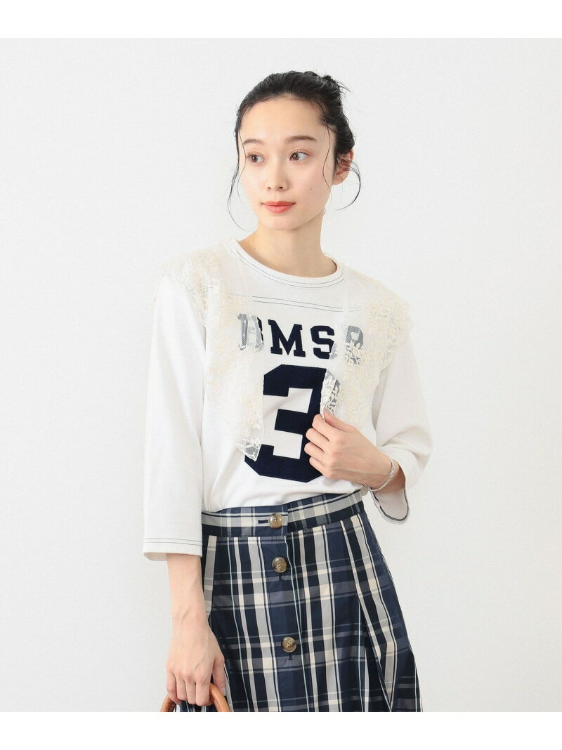 ＜追加12＞【待望の再入荷】BEAMS BOY / テンジク フットボール 3/4 Tシャツ 七分袖 ナンバリング フットボールT ナンバーT 24AA BEAMS BOY ビームス ウイメン トップス カットソー・Tシャツ ホワイト ベージュ ネイビー パープル【送料無料】[Rakuten Fashion]のサムネイル