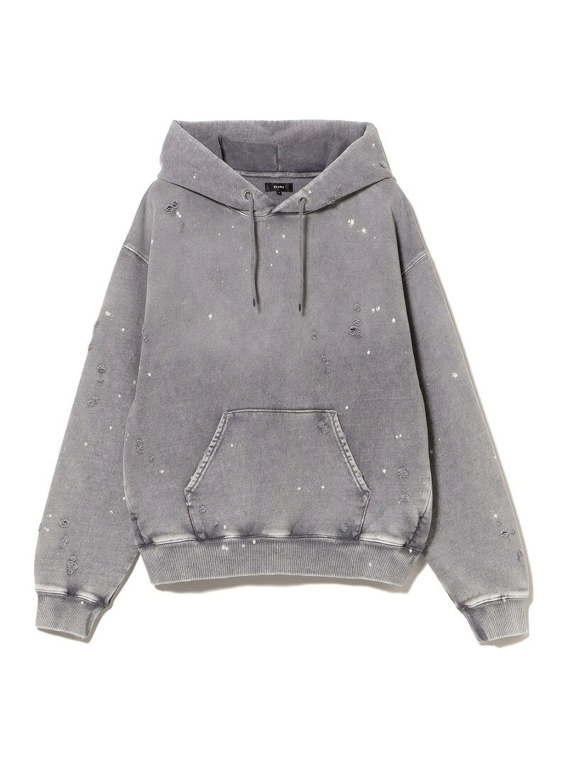 【SALE／60%OFF】【8/6再値下げ】BEAMS｜Damage Short Hoodie｜メンズ トップス パーカー フーディ｜ヘビーウェイト 裏毛素材｜ダメージ ブリーチ加工｜フェード感｜ワイドショートフィット｜春 夏 秋 冬 BEAMS ビームス メン トップ【RBA_E】【送料無料】[Rakuten Fashion] beams-10093633 BEAMS/ビームス サンプル画像3