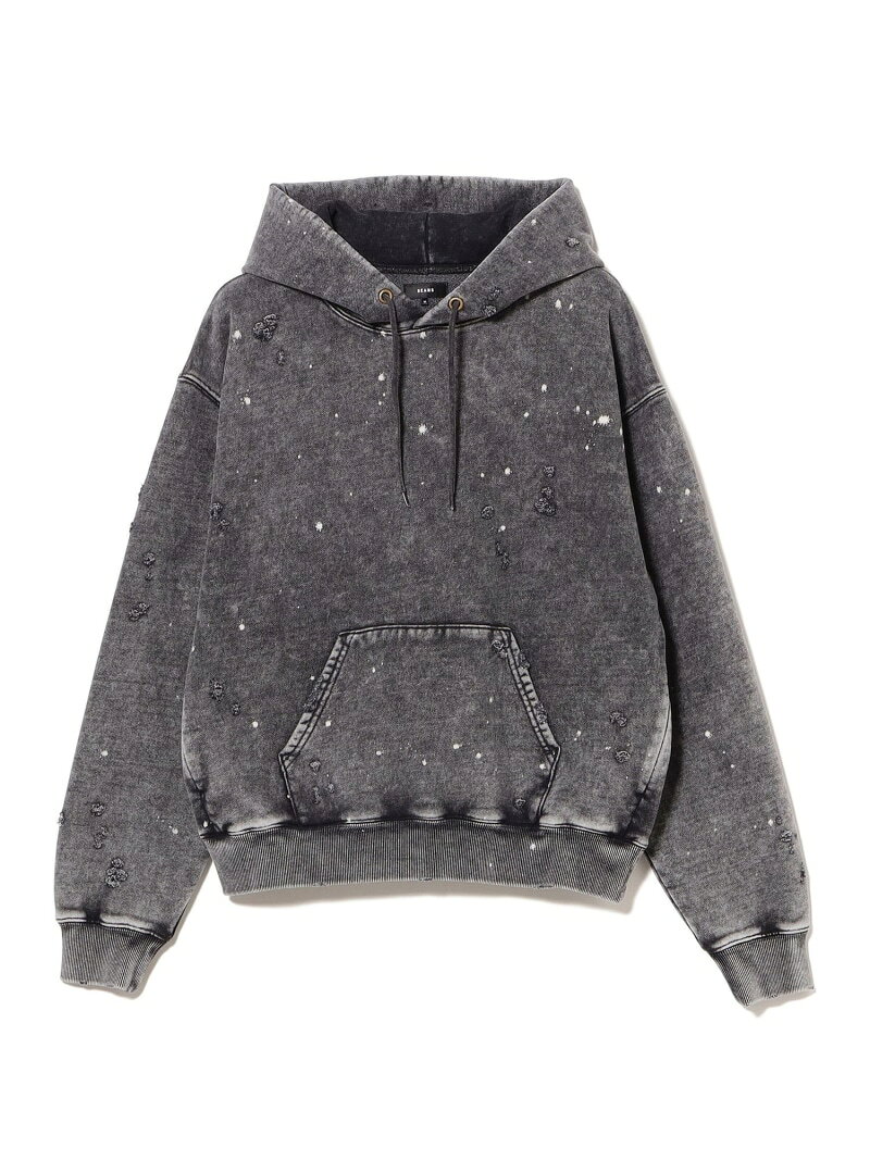 【SALE／60%OFF】【8/6再値下げ】BEAMS｜Damage Short Hoodie｜メンズ トップス パーカー フーディ｜ヘビーウェイト 裏毛素材｜ダメージ ブリーチ加工｜フェード感｜ワイドショートフィット｜春 夏 秋 冬 BEAMS ビームス メン トップ【RBA_E】【送料無料】[Rakuten Fashion] beams-10093633 BEAMS/ビームス サンプル画像2