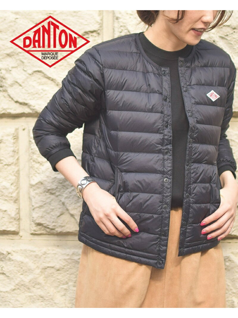 楽天市場 Danton インナー ダウン ジャケット Ray Beams ビームス ウイメン コート ジャケット ダウンジャケット ブラック カーキ ネイビー パープル 送料無料 Rakuten Fashion Beams ビームス