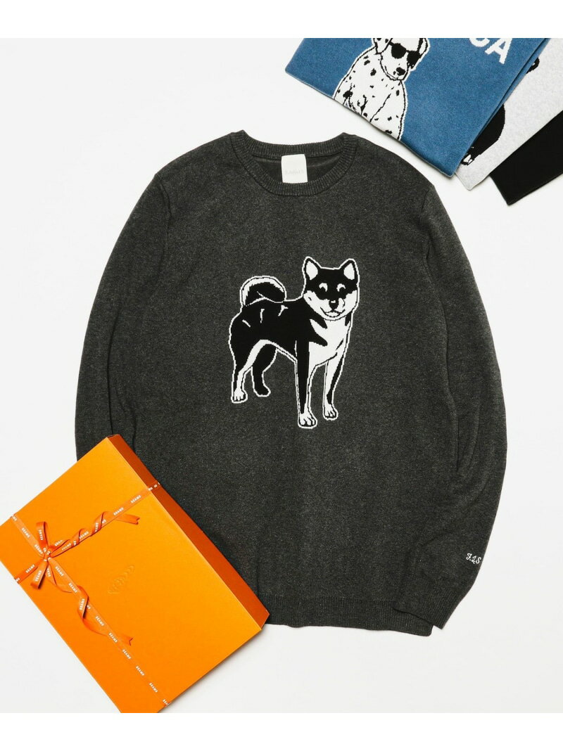 fLAnsisCA / Jacquard Knit 23AW BEAMS T ビームスT トップス ニット グレー ベージュ ブラック【送料無料】[Rakuten Fashion]のサムネイル