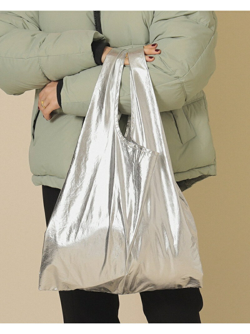 Ray BEAMS / メタリック エコバッグ Ray BEAMS ビームス ウイメン バッグ エコバッグ・サブバッグ シルバー ゴールド[Rakuten Fashion]のサムネイル