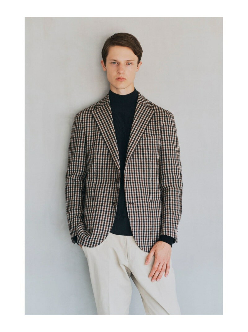 シェパードチェック3ボタンジャケッ...