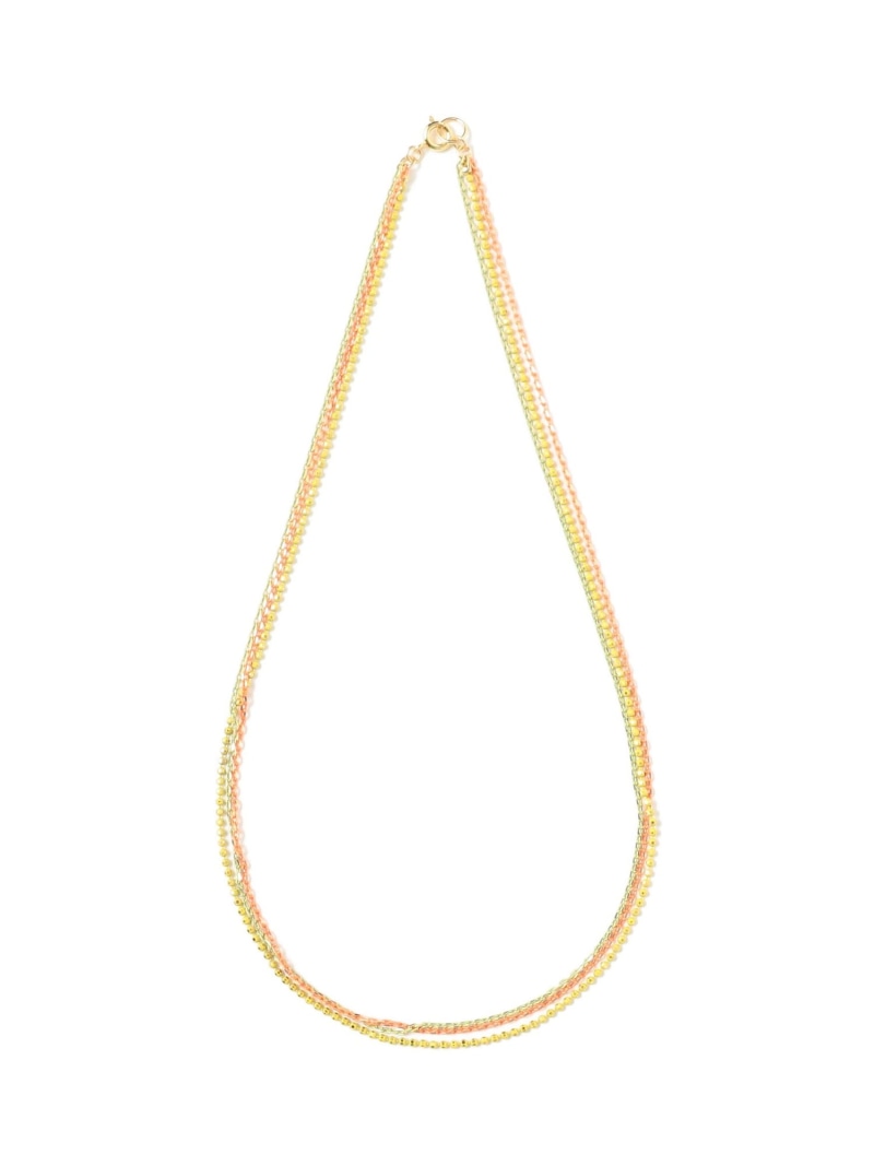 カラー 3チェーン ネックレス Ray BEAMS ビームス ウイメン アクセサリー・腕時計 ネックレス グリーン ブルー【送料無料】[Rakuten Fashion]のサムネイル