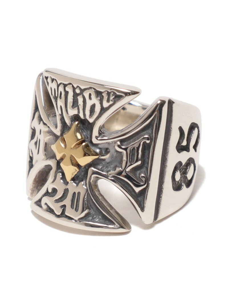 R456 - Malibu Cross Ring with18k yellow gold Bill Wall Leather ビームス メン アクセサリー・腕時..