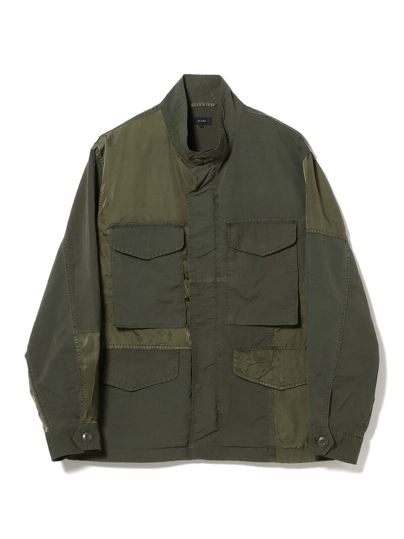 【SALE／60%OFF】【6/25新規値下げ】3ファブリック クレイジー M65 ジャケット【ワイドフィット】 BEAMS ビームス メン ジャケット・アウター ブルゾン・ジャンパー グリーン ブラック【RBA_E】【送料無料】[Rakuten Fashion] beams-10094380 BEAMS/ビームス サンプル画像3