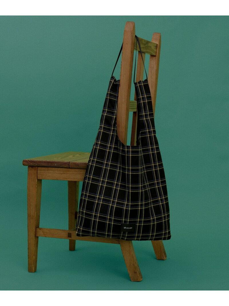 チェック ショッパー L bPr BEAMS ビームス メン 財布・ポーチ・ケース ポーチ イエロー レッド グリーン【送料無料】[Rakuten Fashion]