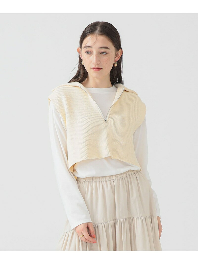 【11/13新規値下げ】【セットアイテム】ベスト * ロング Tシャツ セット 25AW レイヤード ロングシーズン B:MING by BEAMS ビーミング ライフストア バイ ビームス トップス ベスト・ジレ ホワイト【送料無料】[Rakuten Fashion]