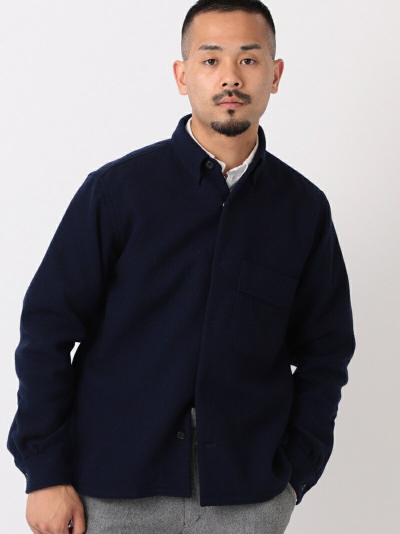 Tweed CPO Shirt 11-18-4961-063: Navy