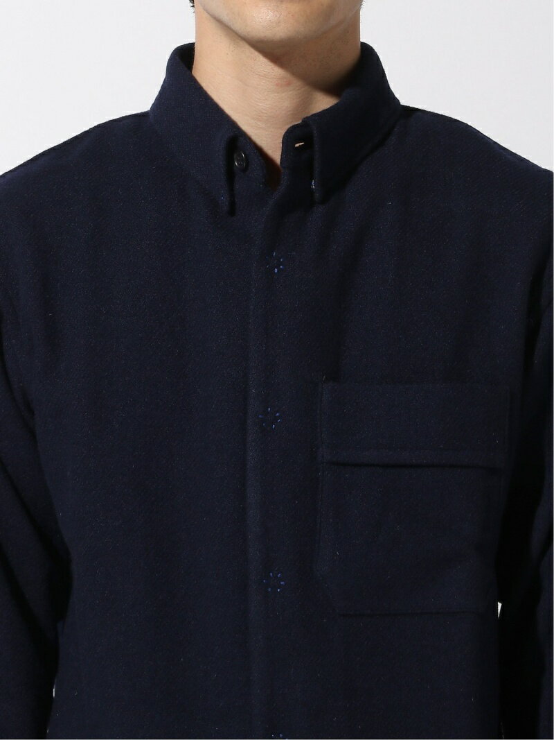 Tweed CPO Shirt 11-18-4961-063: Navy