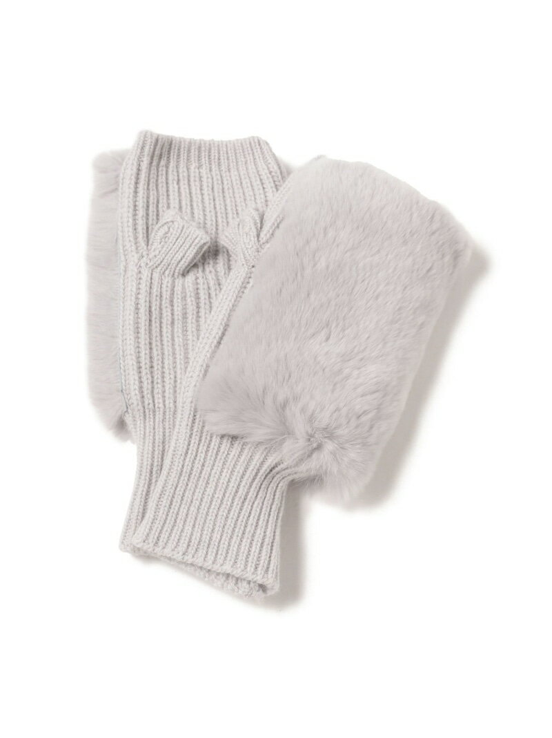 ALPO / ニット レッキス フィンガーレス グローブ ギフト プレゼント Demi-Luxe BEAMS デミルクス ビームス ファッション雑貨 手袋 ベージュ グレー【送料無料】[Rakuten Fashion]