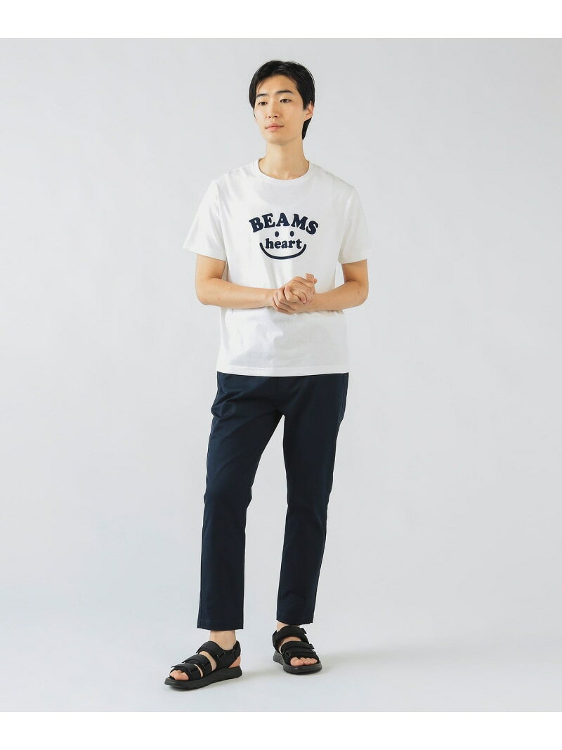 【SALE／20%OFF】【6/18新規値下げ】【ユニセックス】スマイルロゴ Tシャツ フェス BEAMS HEART MEN ビームス ハート トップス カットソー・Tシャツ ホワイト ネイビー【RBA_E】[Rakuten Fashion] beams-10063487 BEAMS/ビームス サンプル画像3