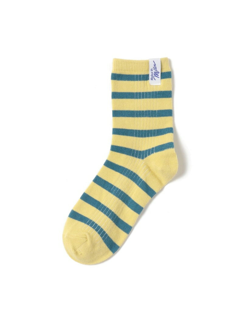 MILLER / ボーダー ソックス(約23~25cm) 25SS B:MING by BEAMS ビーミング ライフストア バイ ビームス 靴下・レッグウェア 靴下 イエロー ホワイト グレー ブルー[Rakuten Fashion]