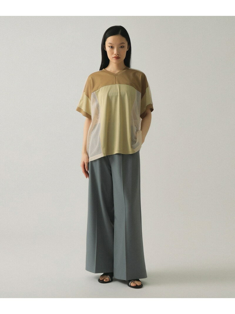 【SALE／40%OFF】メッシュ キリカエ ビッグ Tシャツ Ray BEAMS ビームス ウイメン トップス カットソー・Tシャツ ベージュ【RBA_E】【送料無料】[Rakuten Fashion] beams-10095564 BEAMS/ビームス サンプル画像3
