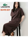 LACOSTE for BEAMS BOY / 別注 ピケ ワンピース 24SS ラコステ ポロシャツワンピ BEAMS BOY ビームス ウイメン ワンピース ドレス ワンピース ブラウン ブラック ネイビー【先行予約】 【送料無料】 Rakuten Fashion