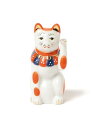 【別注】中外陶園 / 瀬戸まねき猫 左 3号 BEAMS JAPAN ビームス ジャパン ファッション雑貨 その他のファッション雑貨 オレンジ【送料無料】[Ra...
