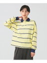 【別注】Champion / ボーダー ポロシャツ Ray BEAMS ビームス ウイメン トップス ポロシャツ イエロー【先行予約】*【送料無料】[Rakut...