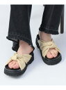 結び スムース サンダル(22.5~24.5cm) BEAMS HEART WOMEN ビームス ハート シューズ・靴 サンダル ブラック グレー【送料無料】[...