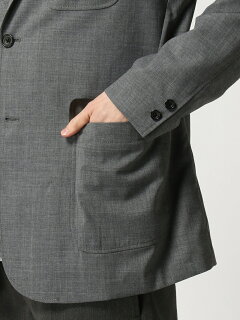 Combat Wool Sack Sport Coat 11-16-1293-803: Grey Combat Wool Sack Sport Coat 11-16-1293-803: Grey
