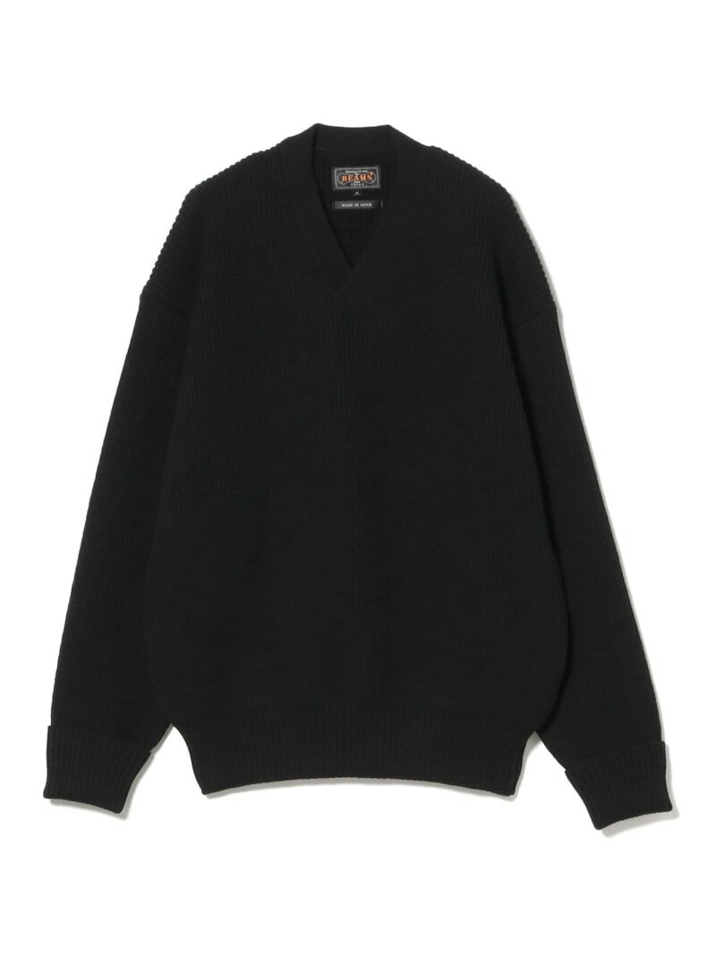 Mechanic Knit BEAMS PLUS ビームス メン トップス ニット パープル ブラック【送料無料】[Rakuten Fashion]