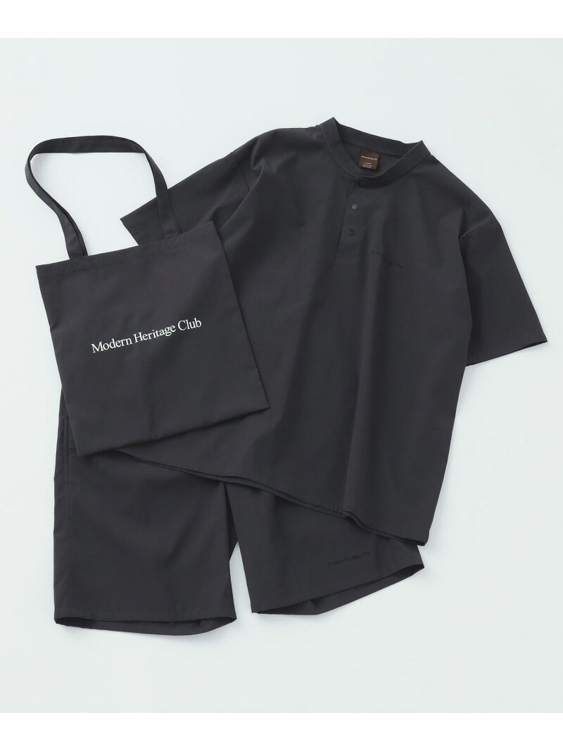 【SALE／40%OFF】【7/24値下げ】ドライタッチ セットアップ & トートバッグ(吸水速乾) BEAMS HEART MEN ビームス ハート トップス カットソー・Tシャツ グレー ブラック【RBA_E】【送料無料】[Rakuten Fashion] beams-10096698 BEAMS/ビームス サンプル画像2