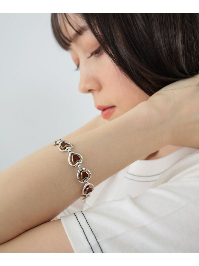 Otro Accesorio / ハート レイヤード ブレスレッド Ray BEAMS ビームス ウイメン アクセサリー・腕時計 その他のアクセサリー・腕時計 レッド ブラック