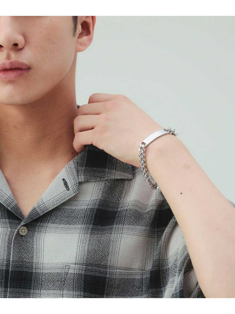 プレート ブレスレット BEAMS HEART MEN ビームス ハート アクセサリー・腕時計 ブレスレット・バングル シルバー【送料無料】[Rakuten Fashion]