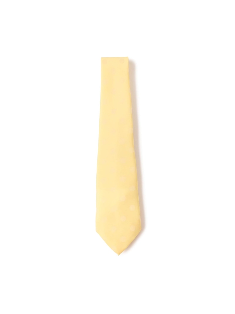 Dot Pattern Tie BEAMS PLUS ビームス メン スーツ・フォーマル ネクタイ・蝶ネクタイ ネイビー イエロー【送料無料】[Rakuten Fashion]