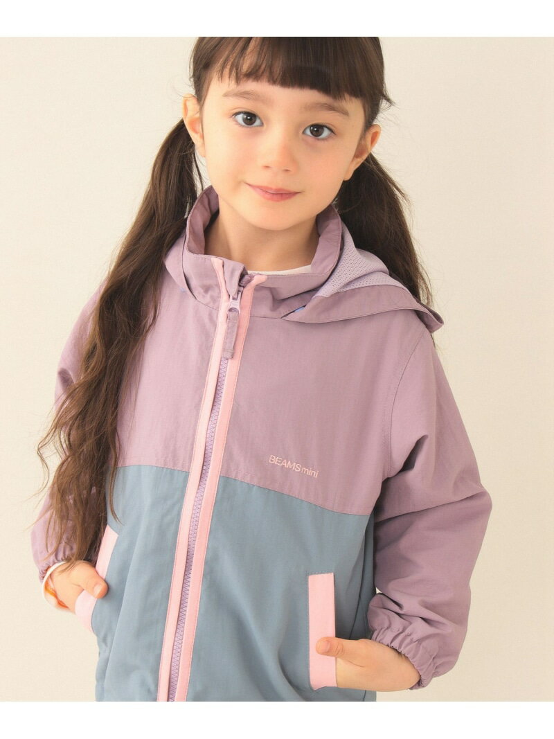 フード収納 ナイロン ブルゾン 2026SS(90~150cm) BEAMS mini ビームス ミニ ジャケット・アウター ブルゾン・ジャンパー パープル【送料無料】[Rakuten Fashion]