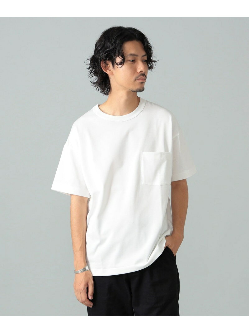 *A VONTADE / 別注 ポケット Tシャツ BEAMS F ビームス メン トップス カットソー・Tシャツ ピンク グリーン ネイビー ブルー ホワイト グレー ブラック ベージュ