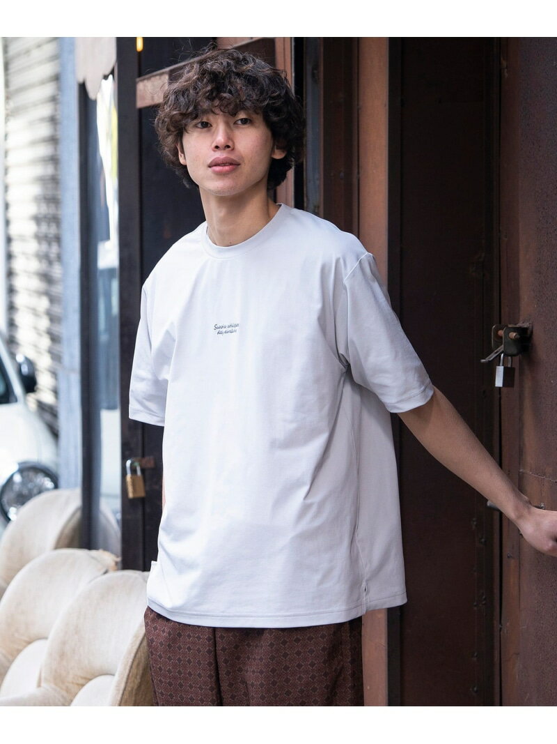 BEAMS HEART / クイックドライ ワンポイント Tシャツ BEAMS HEART MEN ビームス ハート トップス カットソー・Tシャツ ベージュ ホワイト グレー【送料無料】[Rakuten Fashion]