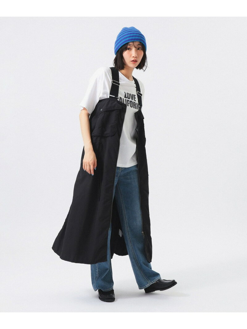 乐天商城 - ナイロン フィッシング ベスト アレンジ ワンピース BEAMS BOY ビームス ウイメン ワンピース・ドレス ワンピース ブラック グリーン【送料無料】[Rakuten Fashion]