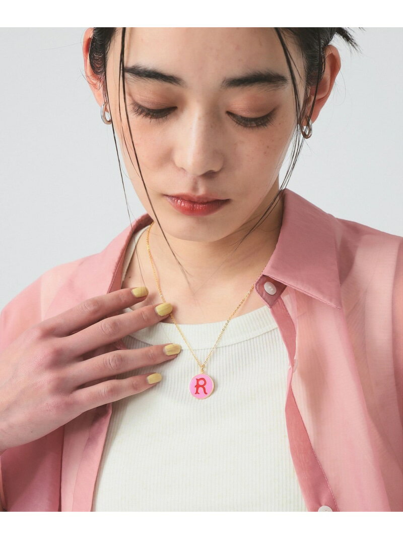 【SALE／30%OFF】イニシャル エポ コイン ネックレス Ray BEAMS ビームス ウイメン アクセサリー・腕時..