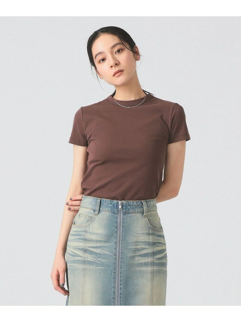 【別注】PICCADILLY / リブ Tシャツ Ray BEAMS ビームス ウイメン トップス カットソー・Tシャツ ブラウン レッド【送料無料】[Rakuten Fashion]