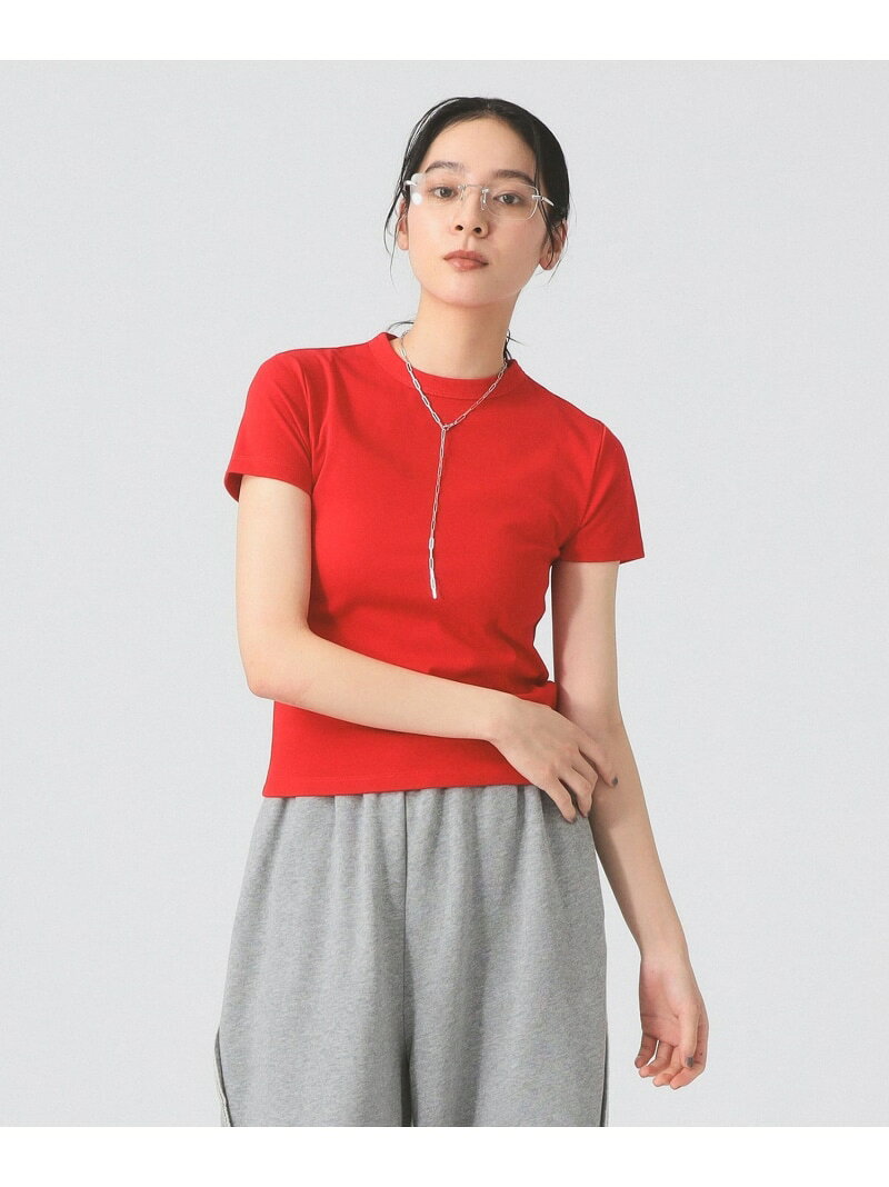 乐天商城 - 【別注】PICCADILLY / リブ Tシャツ Ray BEAMS ビームス ウイメン トップス カットソー・Tシャツ ブラウン レッド【送料無料】[Rakuten Fashion]