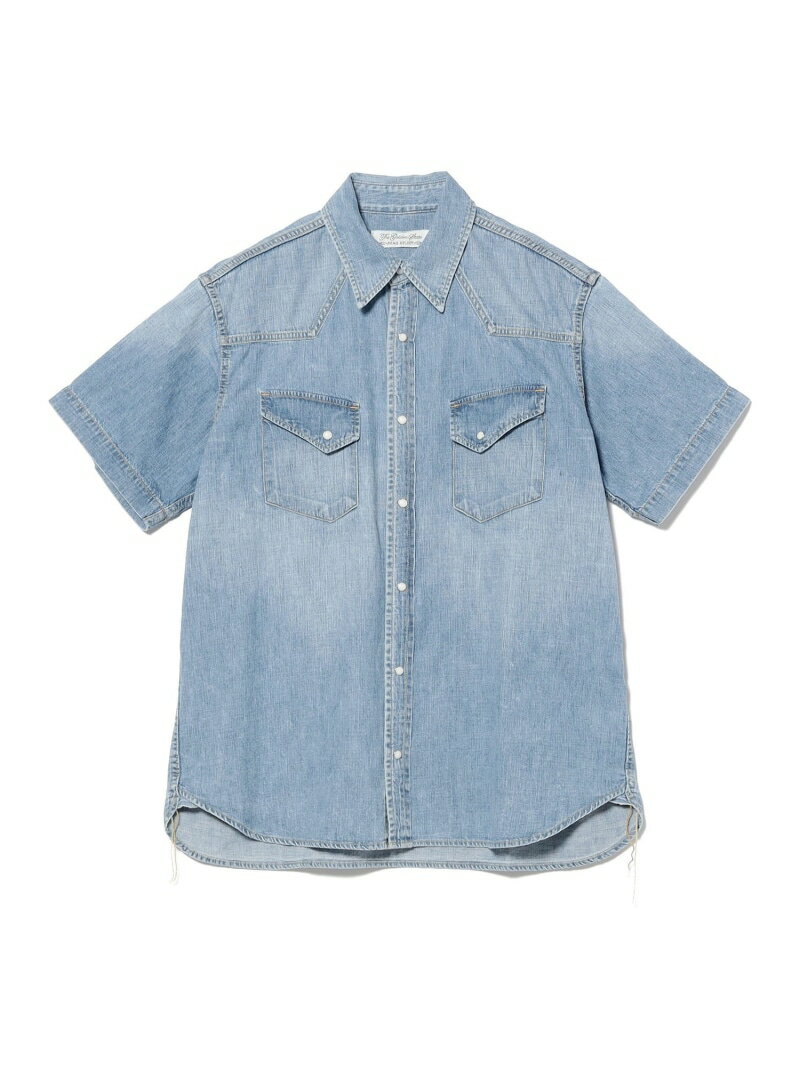 【別注】REMI RELIEF / Denim Western shirt Short Sleeve Indigo BEAMS PLUS ビームス メン トップス シャツ・ブラウス ネイビー【送料無料】[Rakuten Fashion]
